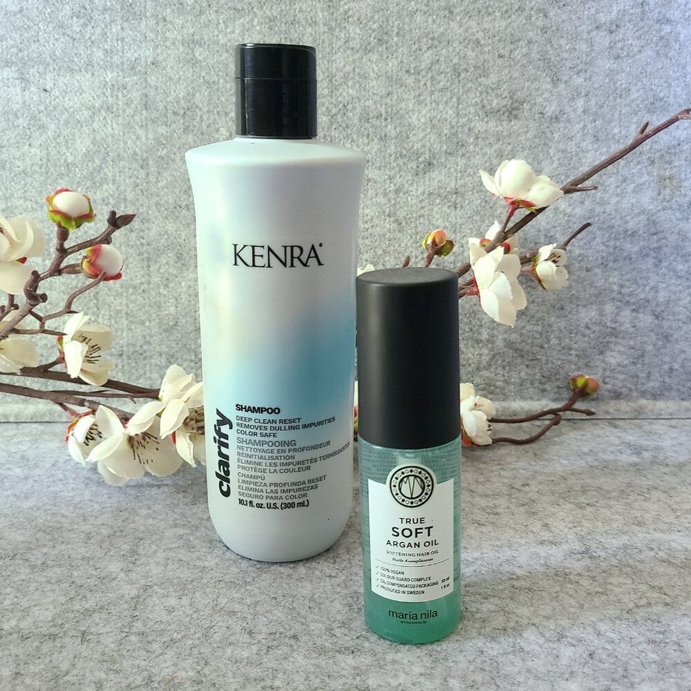 NEW- Haircare Bundle - Kenra Clarify Shampoo & Maria Nila True Soft Argan Oil